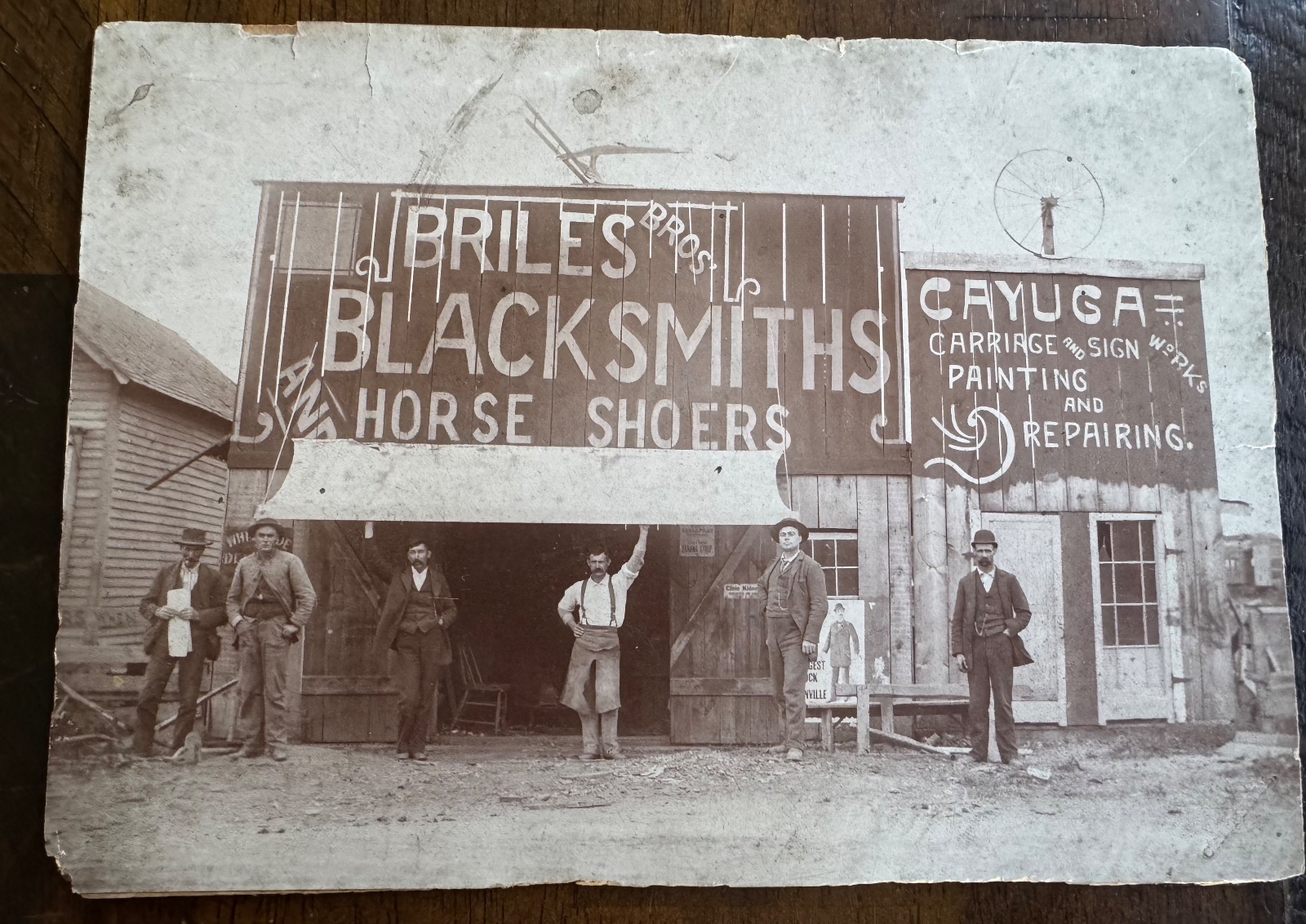 Blacksmith Mounted Photo Large Sign