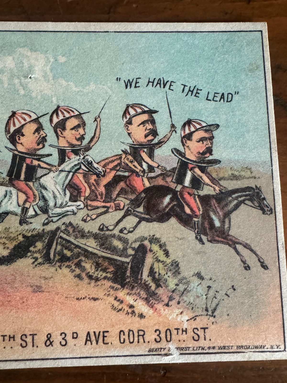 Hatters Horse Jump-Racing Trade Card